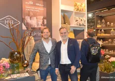 Joris Coppes van Hakbijl Glass en Frank Beernink van Blyco Textiles presenteerden de gezamenlijke nieuwe collectie textiel en glas.